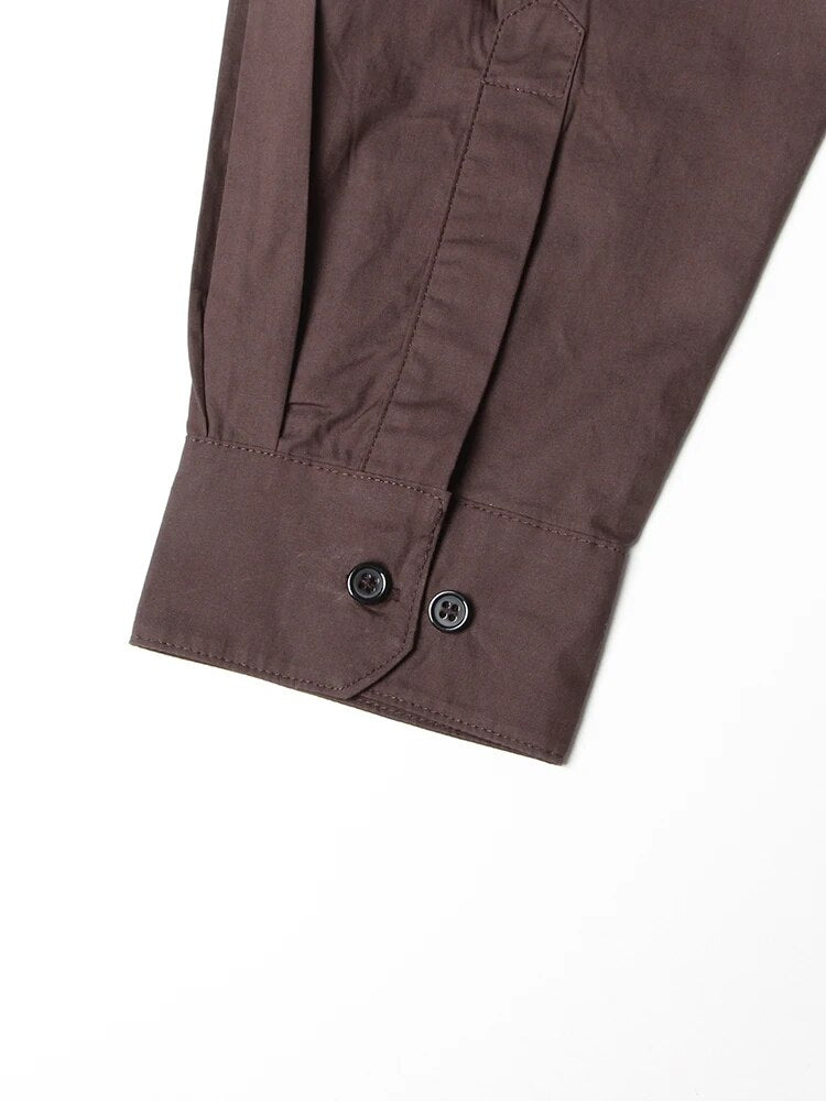 Minimalist Spring Shirts For Women Lapel Long Sleeve Casual Loose Solid Blouse Female Fashion Style Clothing