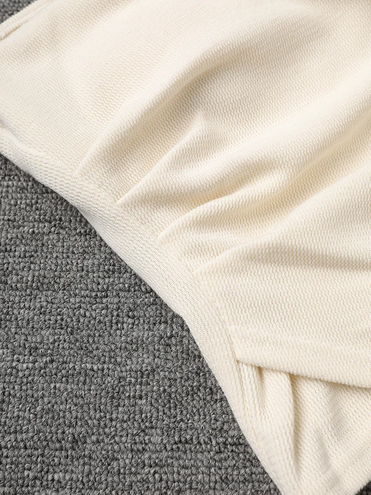 Beige Irregular Tank Top Brief Wide Leg Pants Two Piece Suit New Sleeveless Women Fashion Tide Spring Summer 2025 CPG3157