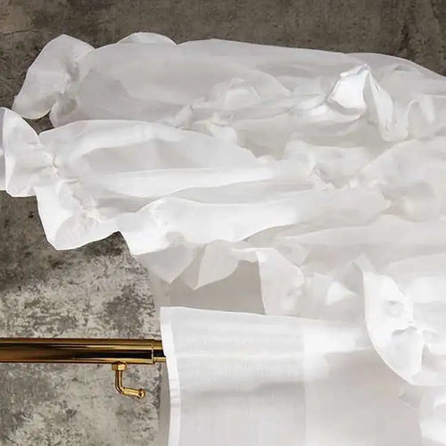 Load image into Gallery viewer, Women  Irregular Ruffles Spaghetti Strap Dress New Round Neck Long Sleeve Loose Fit Fashion Tide Spring Autumn 2025 1W571
