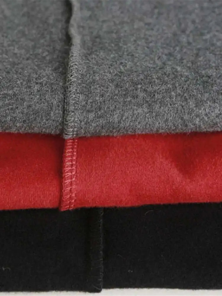 Women Red Hem Slit Long Irregular Dress New Turtleneck Long Sleeve Loose Fit Fashion Tide Spring Autumn 2025 1DF4817