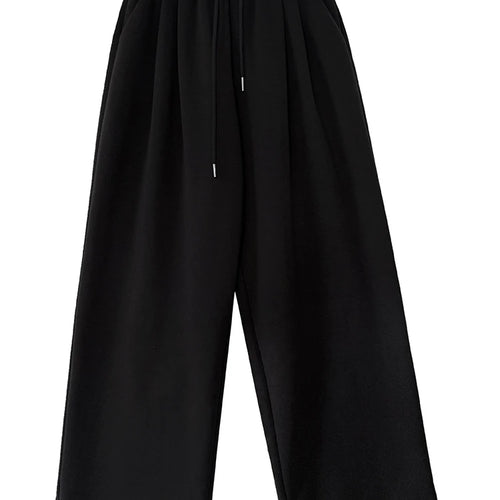 Load image into Gallery viewer, High Elastic Waist Gray White Color-block Long Wide Leg Pants New Trousers Women Fashion Tide Spring Autumn 2025 1DJ0929
