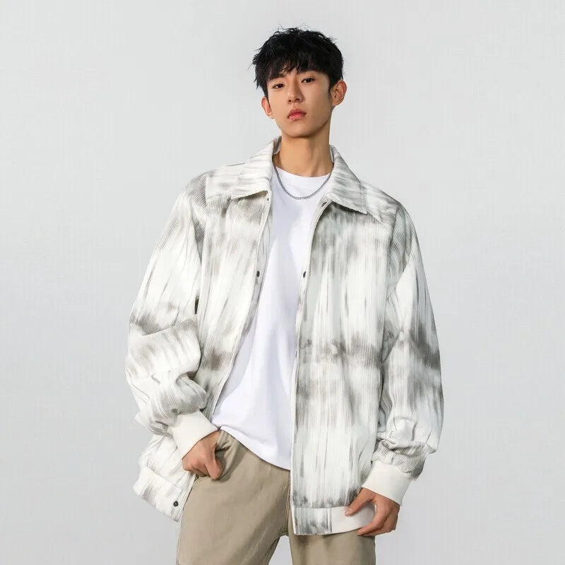 American Style Male Jackets New Spring Turn-down Collar Solid Color Single Breasted Casual Male Clothing Trendy 9W1238