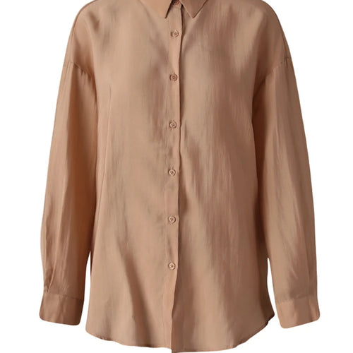 Load image into Gallery viewer, Women Green Backless Bandage Thin Big Size Blouse New Lapel Long Sleeve Shirt Fashion Tide Spring Summer 2025 CPG3253
