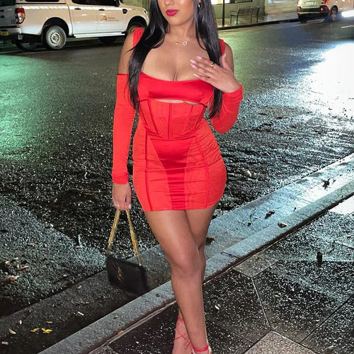 Load image into Gallery viewer, Sexy Hollow Out Backless Mini Dress For Women Elegant Spaghetti Strap Bodycon Party Short Dresses Vestido Clubwear
