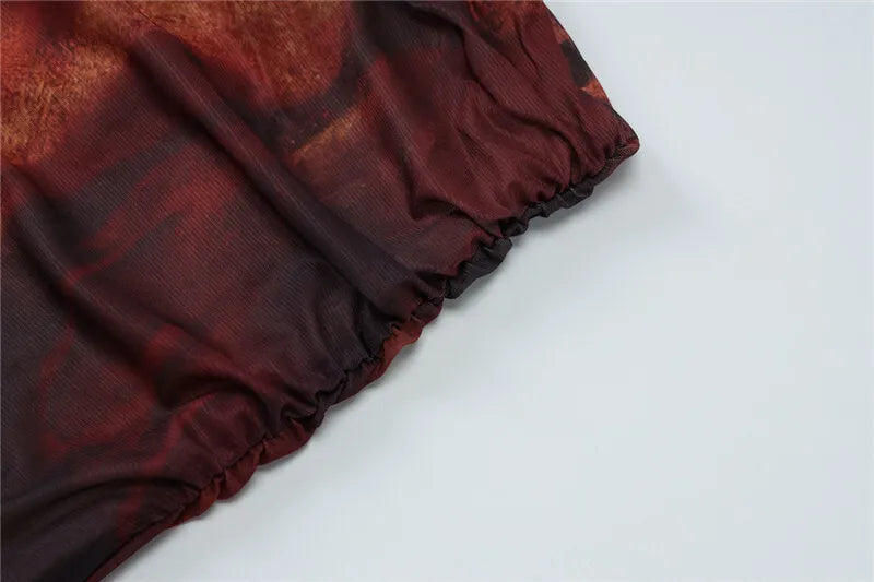 Halter Deep V Neck Print Sexy Maxi Dress For Women Gown Summer New Hollow Out Sleeveless Backless Beach Long Dress