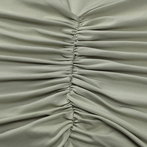 Load image into Gallery viewer, Long Sleeve Ruched Sexy Maxi Dress For Women Fashion Light Green O Neck Bodycon Elegant Club Party Long Dress Vestidos
