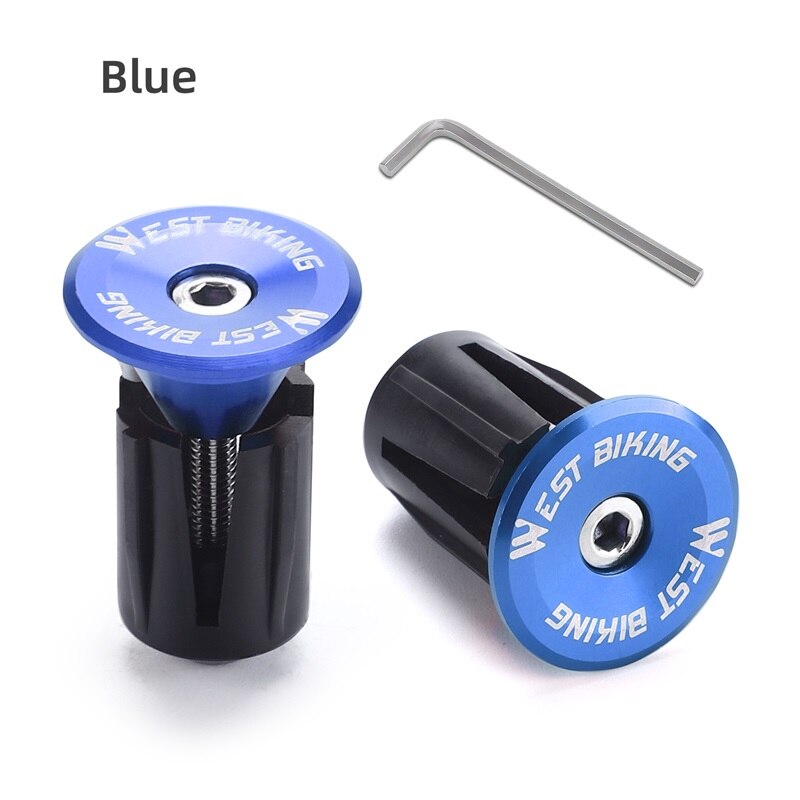 Colorful Handlebar End Plugs With Tools Alunimum Alloy Road Bike MTB Handle Bar End Cap Expansion Plugs 22-24mm