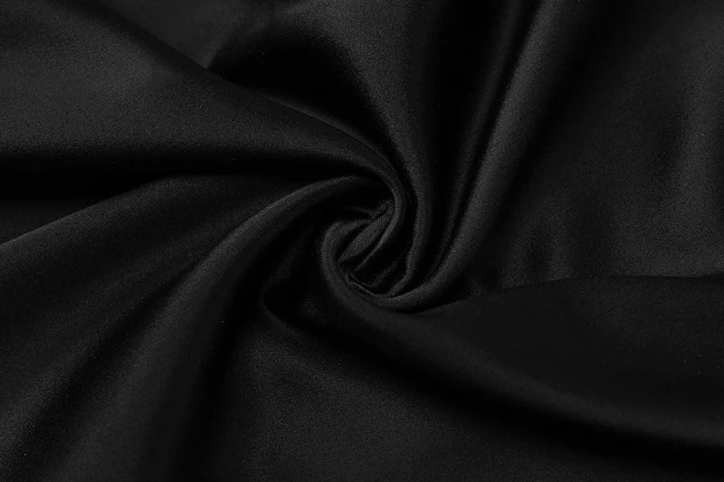 Spaghetti Strap Backless Sexy Maxi Dress Women Gown Black Satin Slipdress Sleeveless High Waist Club Party Long Dress
