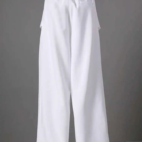 Load image into Gallery viewer, High Elastic Waist Black Irregular Spliced Long Wide Leg Pants New Trousers Women Fashion Tide Spring Autumn 2025 CPG2809
