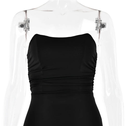 Load image into Gallery viewer, Strapless Backless Lace-up Maxi Dress For Women Summer New Off-shoulder Sleeveless Bodycon Club Party Long Dress
