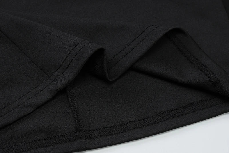 Sexy Sleeveless Patchwork Off-shoulder Backless Strapless Mini Dress For Women Solid Zipper Slim Sexy Club Party Dress