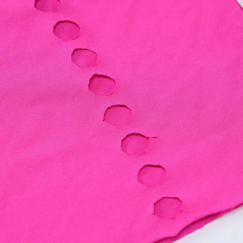 Load image into Gallery viewer, Black Hollow Out Sexy Mini Dress For Women 2023 Spring New O Neck Full Sleeve Bodycon Club Party Short Dress Vestido
