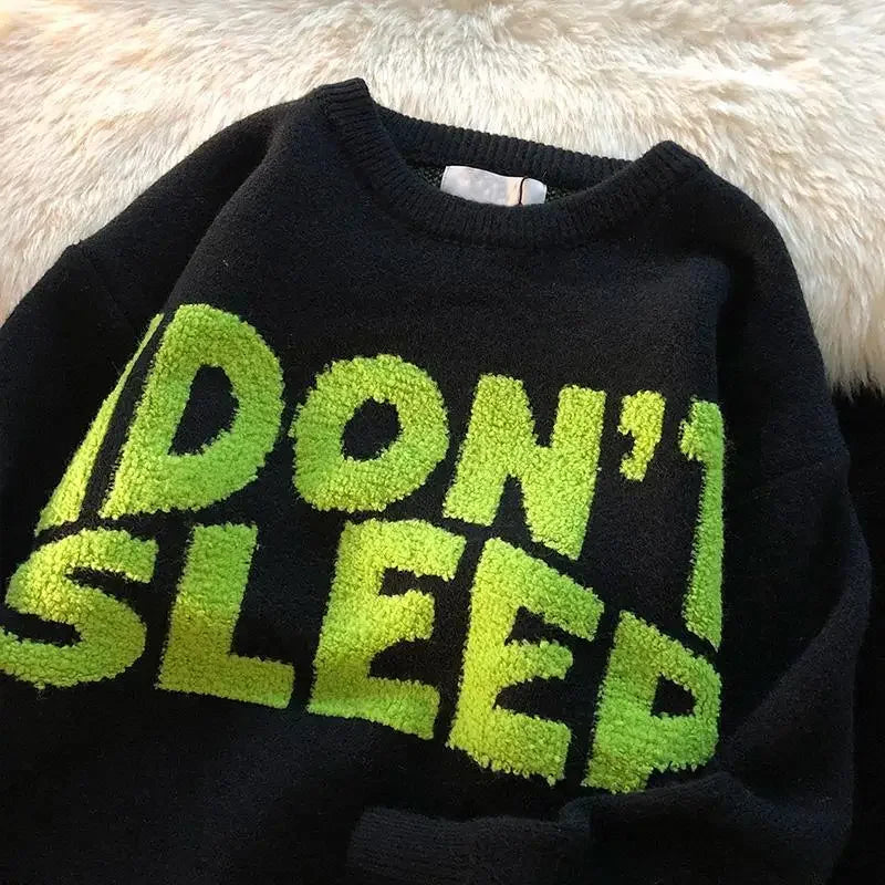 Japanese Retro 4 Colors Sweater Women Pollovers Knitwear Ins Loose Lazy Hip Hop Students Autumn Winter Harajuku Jumper