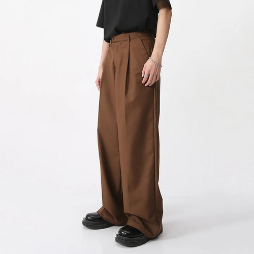 Load image into Gallery viewer, Men&#39;s Wear Spring New Casual Pants Loose Straight Korean Fashion Simple Solid Color Solid Color Male Trousers 9A6959
