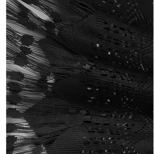 Load image into Gallery viewer, Women Black Lace Hollow Out Tassels Big Size Midi Shirt Dress New Lapel Long Sleeve Fashion Spring Autumn 2025 1DH8942
