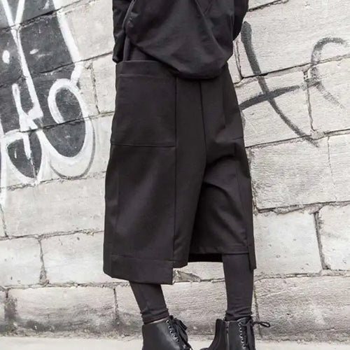 Load image into Gallery viewer, High Elastic Waist Black Pockets Iregular Pants New Loose Fit Trousers Women Fashion Tide Spring Autumn 2025 1DF4638
