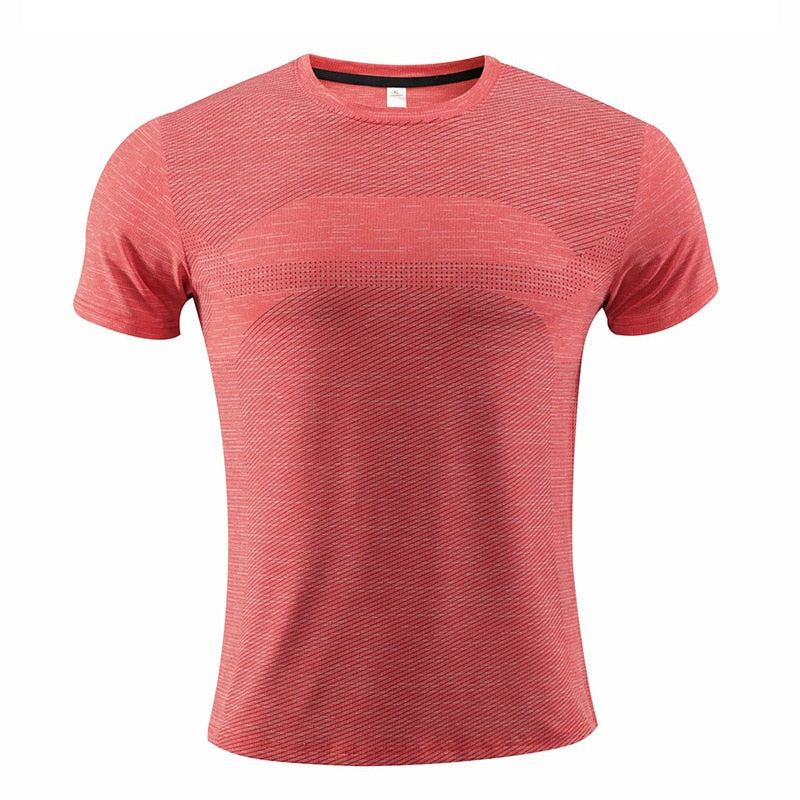 Dry Fit Men Running T-shirt Gym Sport Male Jogging Sweatshirt Homme Athletic Shirt Workout Fitness Clothing Short Sleeve Tops