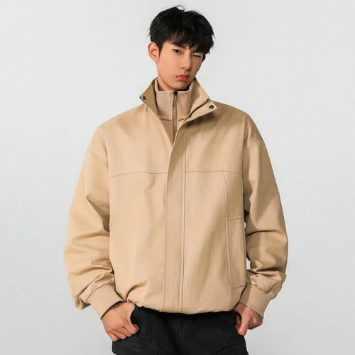 Load image into Gallery viewer, Spring Male Hooded Jacket Solid Color New High Street American Tide Fanshionable Style Fake Two Piece Jackets 9W1274
