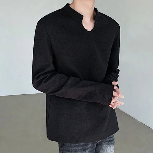 Load image into Gallery viewer, Men&#39;s T-shirt Casual Solid Color Male Pullover Long Sleeve Tops Korean Style Men Clothing Stylish Autumn 9C4333
