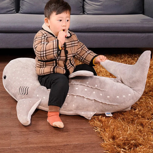 Load image into Gallery viewer, New 55-125CM New Giant Plush Toys Marine Animal Blue Whale Pillow Stuffed Doll Soft Cartoon Animal Cushion Kids Birthday Gift
