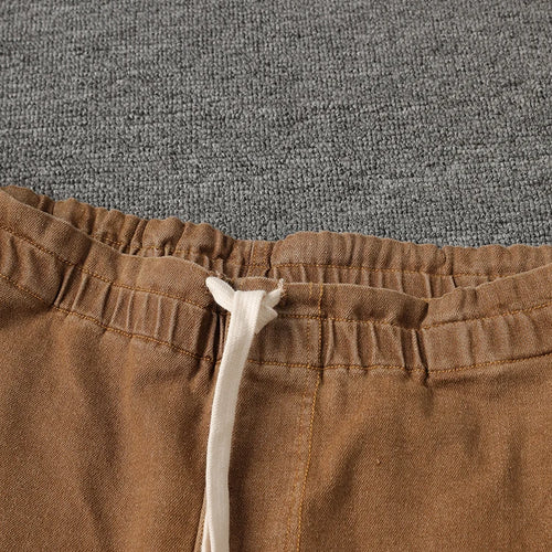 Load image into Gallery viewer, High Waist Khaki Drawstring Pockets Denim Long Wide Leg Pants New Trousers Women Fashion Tide Spring Autumn 2025 11A0731
