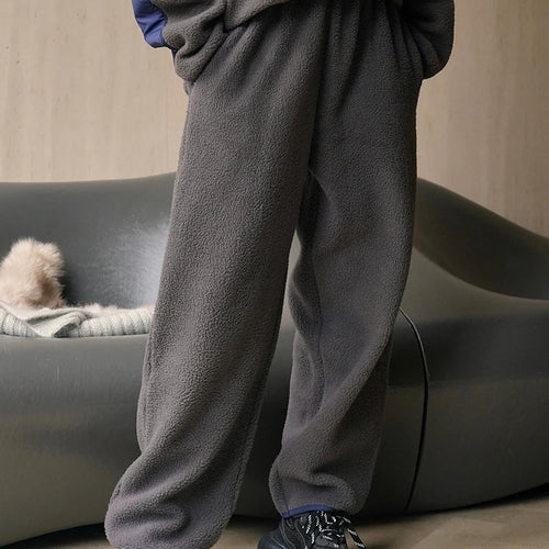 Load image into Gallery viewer, High Elastic Waist Gray Brief Thick Long Wide Leg Pants New Loose Fit Trousers Women Fashion Autumn Winter 2025 1DH1187
