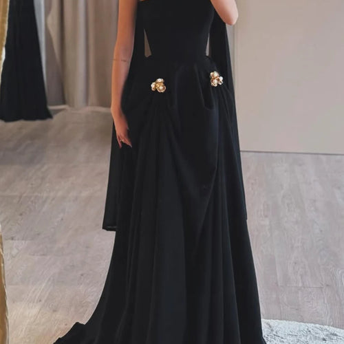 Load image into Gallery viewer, Solid Slimming Dresses For Women Strapless Sleeveless High Waist Temperament Long Dress Female Fashion Style New
