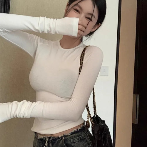 Load image into Gallery viewer, See Through Sexy Gothic Tshirts Y2k Aesthetic Angel Gauze Print Crop Top Women Tees Casual Grunge Harajuku Slim T-shirt Femme
