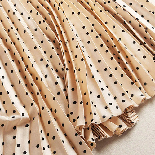 Load image into Gallery viewer, Pleated Skirts Women Spring Autumn Skirt High Waist Print Midi Skirts Womens Velvet Skirt Maxi Long Skirts Femme Faldas Mujer
