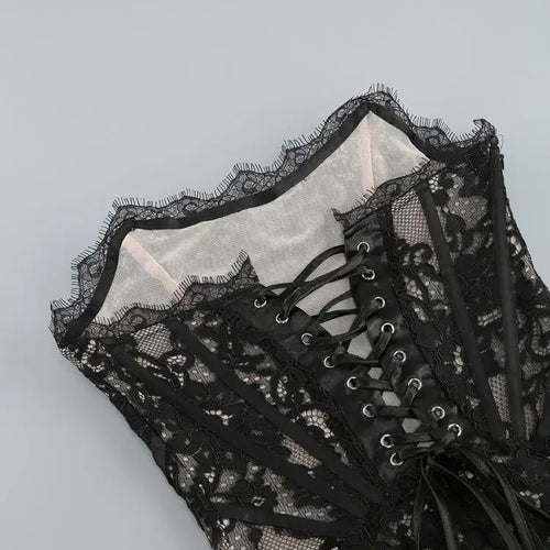 Load image into Gallery viewer, Elegant Lace Strapless Sexy Mini Dress For Women Fashion Off-shoulder Irregular Ruched Bodycon Night Club Party Dress
