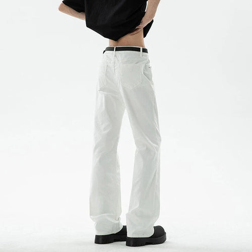 Load image into Gallery viewer, Men&#39;s Jeans New American Style Solid Color Simple Trendy High Street Straight Leg Stylish Male Sunmmer Trousers 9W1855
