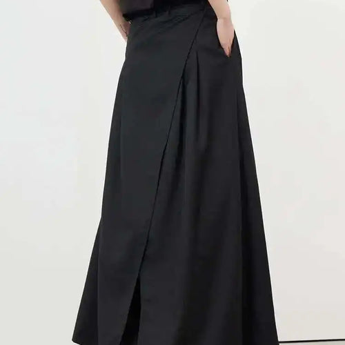 Load image into Gallery viewer, Women Black Pleated Long Elegant Wide Leg Pants High Waist New Loose Fit Trousers Fashion Tide Spring Autumn 2025 1DF9092
