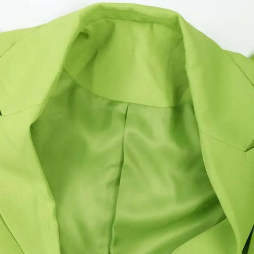 Load image into Gallery viewer, Women Green Irregular Cross Bandage Blazer New Lapel Long Sleeve Loose Fit Jacket Fashion Tide Spring Autumn 2025 CP1984
