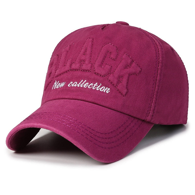Cotton Baseball Cap Men Women Unisex Fashion Letter Snapback Hat Hip Hop Golf Caps Bone Casquette Kpop Dad Hats Gorras