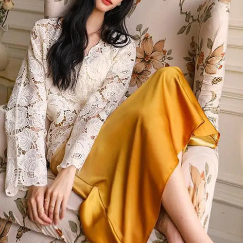 Load image into Gallery viewer, Spring Summer Gradient High Waisted Pleated Skirt Women Clothes French Vintage Elegant Vacation Party Long Skirt Streetwear Chic
