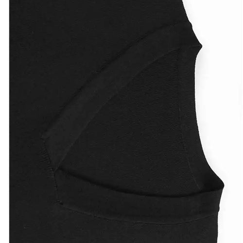 Load image into Gallery viewer, Women Black Knitting Pattern Printed Big Size Midi Dress New V-Neck Long Sleeve Fashion Tide Spring Autumn 2025 1DH7690
