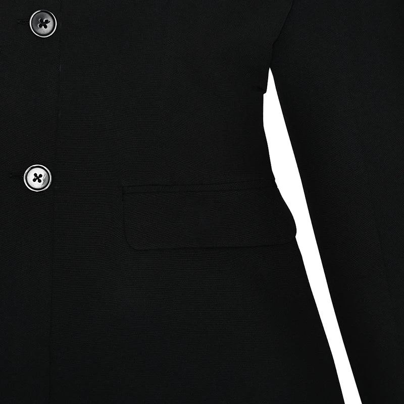 Off-shoulder Strapless Sexy Blazer Dress For Women Fashion Solid Zipper Two Pocket Long Sleeve Backless Mini Dress