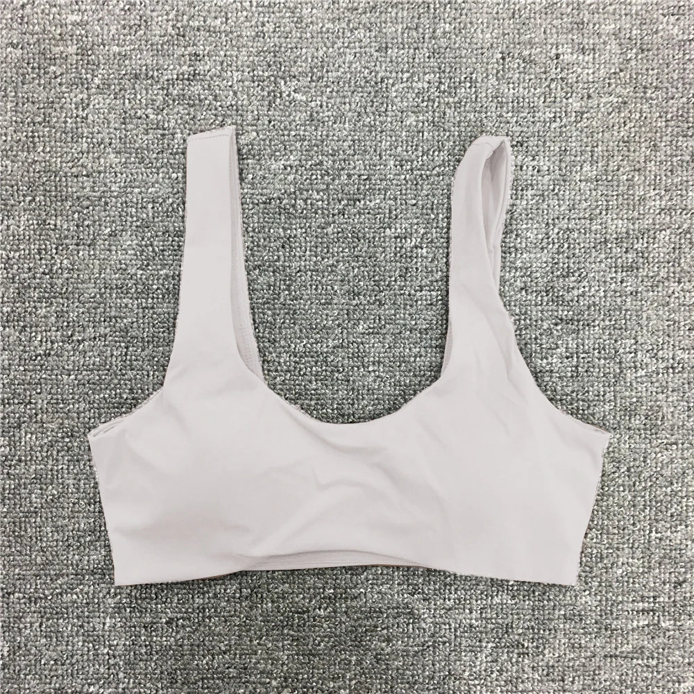 Women Nude Underwear Sports Bras Fitness Yoga Running Jogging Gym Wear Stretch Padded Sling Sport Top Athletic Vest Yoga Bra