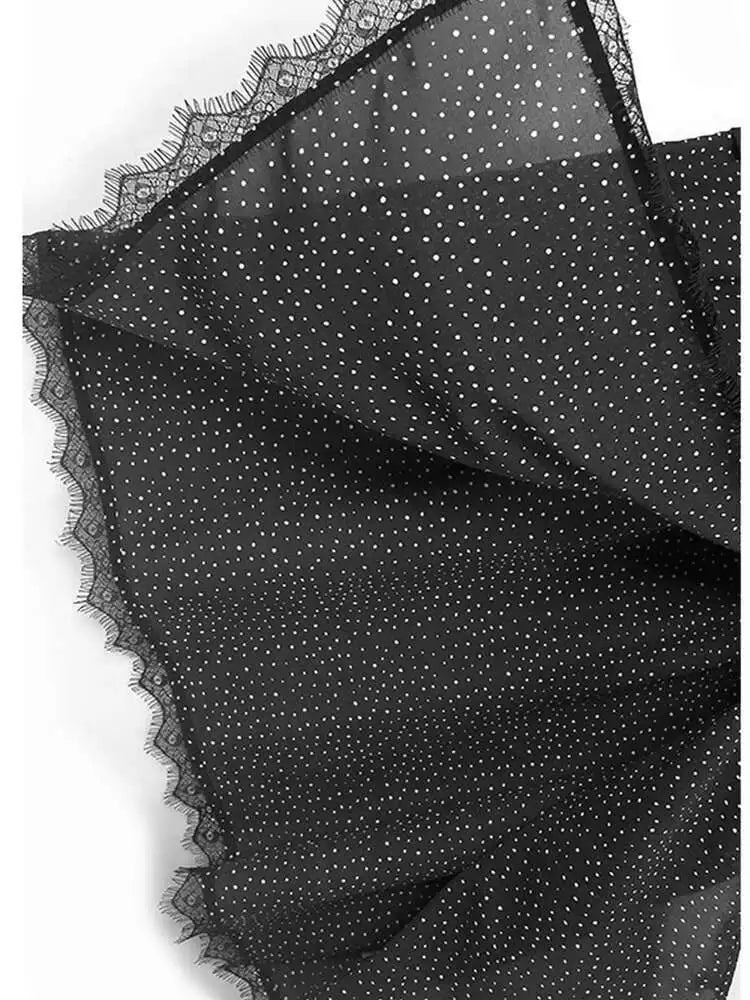 Women Gray Color-block Dot Big Size Long Elegant Dress New Round Neck Short Sleeve Fashion Spring Summer 2025  1DH6007