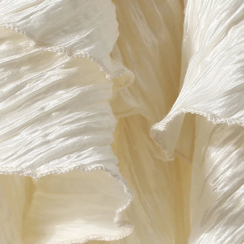 Load image into Gallery viewer, Women Silver Gray Textured Pleated Ruffles Vest Dress New Round Neck Sleeveless Fashion Tide Spring Summer 2025 7AB9278
