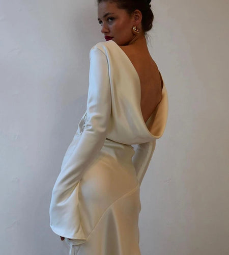 Elegant Christmas Evening Dress Women Long Sleeve Dress Bodycon Max Female Vestidos High Grade Satin Party Club Clothing