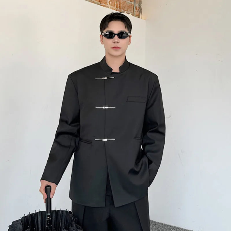 Men's Suit Coat New Korean Solid Color Casual Design Single Breasted Blazers Stylish Male Handsome Clothing Spring 9W1579