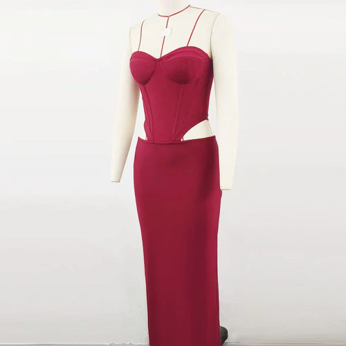 Load image into Gallery viewer, Solid Slimming Hollow Out Sexy Dresses for Women Trapless Sleveless Tunic Temperament Dress Female Fashion Clothing
