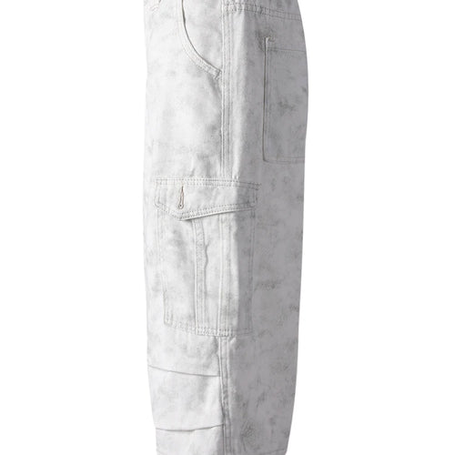 Load image into Gallery viewer, High Waist White Printed Pockets Pleated Calf-Length Pants New Trousers Women Fashion Tide Spring Autumn 2025 CPG3276

