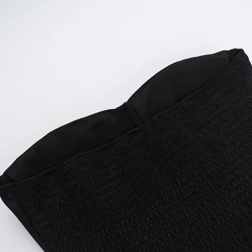 Load image into Gallery viewer, Off-shoulder Backless Sexy Mini Dress For Women Robe Fashion Solid Strapless Sleeveless A-line Slim Sexy Club Dress
