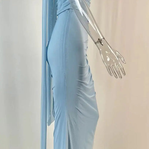 Load image into Gallery viewer, Sexy Two Pieces Sets For Women Strapless Off-shoulder Sleeveless Tops And Elegant High Waist Long Skirt Two Pieces Sets
