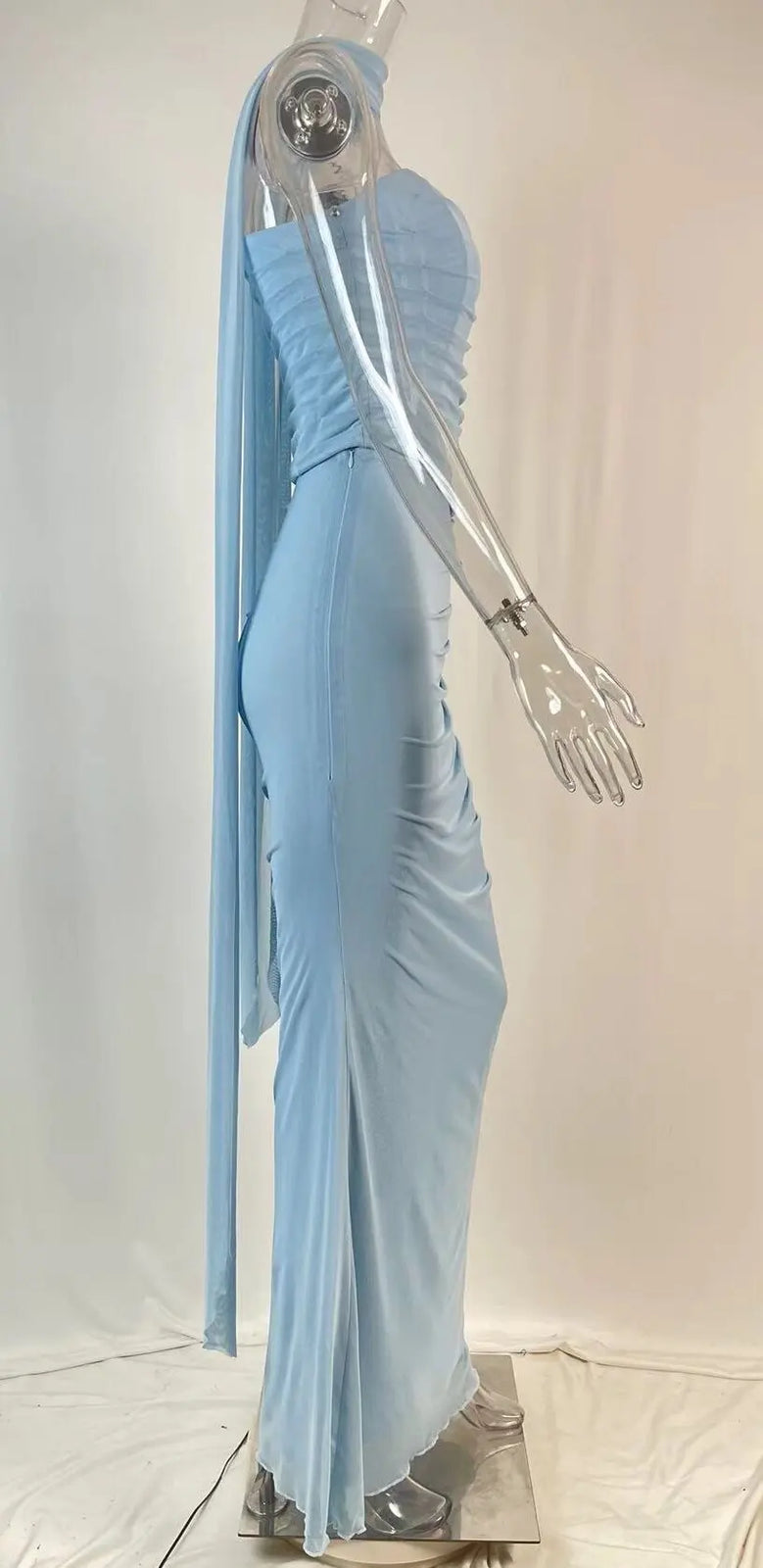 Sexy Two Pieces Sets For Women Strapless Off-shoulder Sleeveless Tops And Elegant High Waist Long Skirt Two Pieces Sets