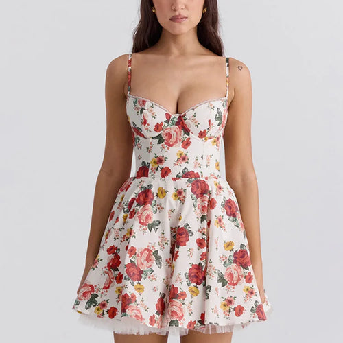 Load image into Gallery viewer, Spaghetti Strap Women Camisole Dress Slim Backless Princess Fluffy Skirt Double Layered Sexy Dress Summer Sweet Vestidos
