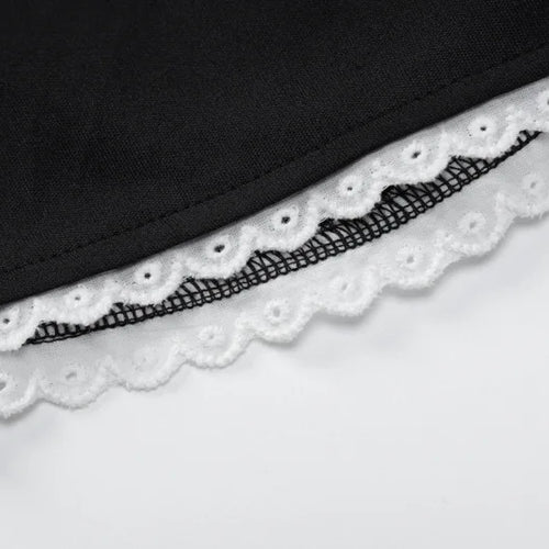 Load image into Gallery viewer, Lace Bandage Puff Sleeve Mini Dress For Women 2023 Autumn Winter New Square Collar Ruched Dress Vintage Elegant
