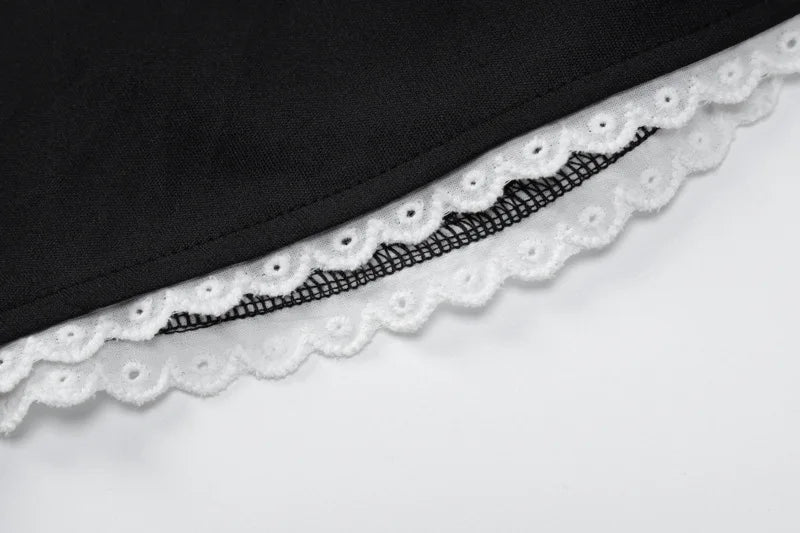 Lace Bandage Puff Sleeve Mini Dress For Women 2023 Autumn Winter New Square Collar Ruched Dress Vintage Elegant